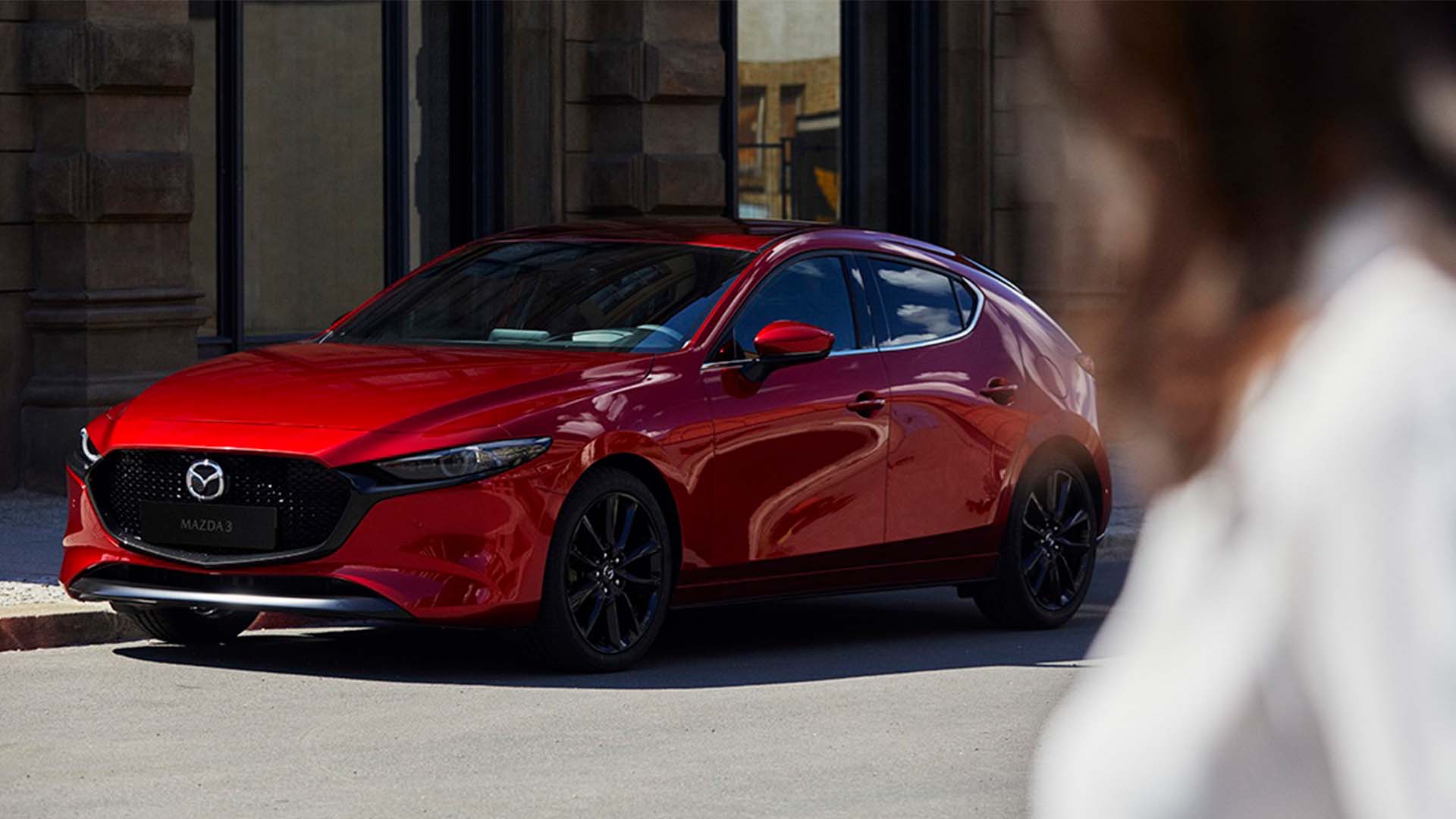 Mazda 3 rød