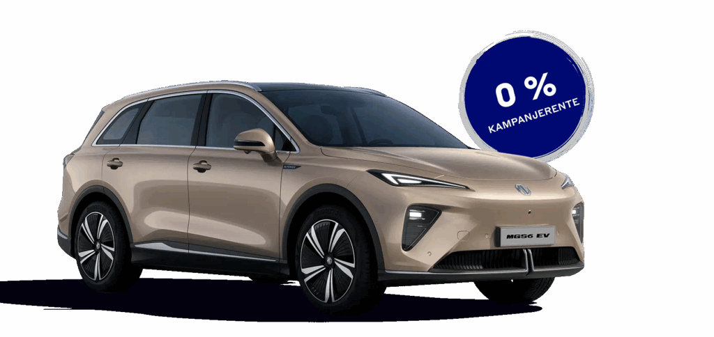 Champagnefarget MG S6 EV Luxury RWD med 0 % kampanjerente